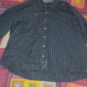 Nat Nast xl long sleeve dress shirt blue